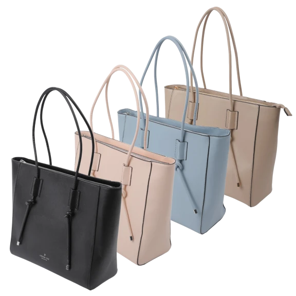 London Fog Aubrey Knot Handle Large Tote Bag