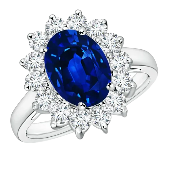 The Princess-Inspired Lab-Grown Gemstone Halo Ring