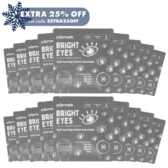18-Pack: Popmask Bright Eyes Self-Warming Eye Masks