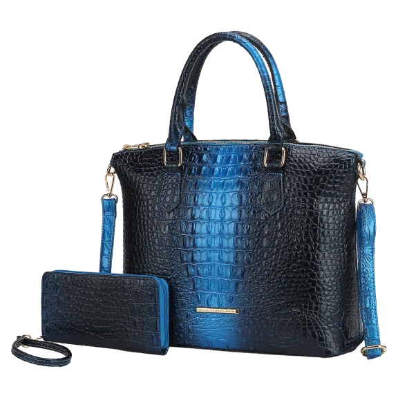 MKF Collection Liora Bolso Tote con Grabado de Cocodrilo por Mia K.