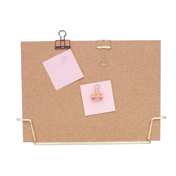 Multitasky Standing Cork Bulletin Board