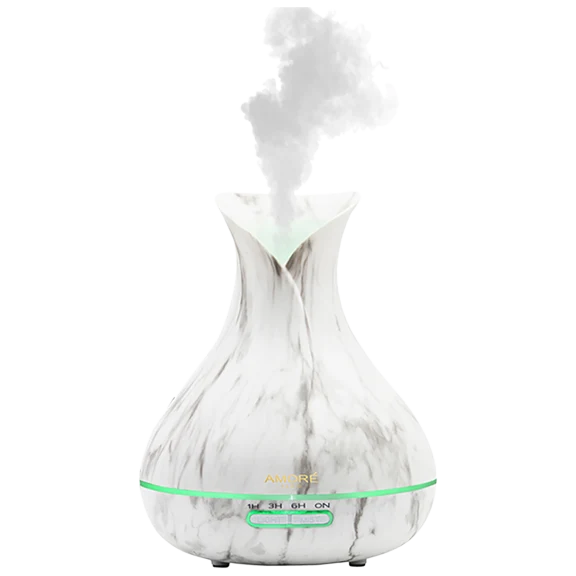 Amore Paris White Marble Ultrasonic Essential Oil Diffuser