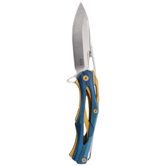 The Two-Toned Skeletonized Folding Knife