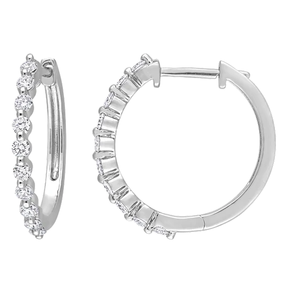 The Lab-Grown Diamond Hoop Earrings