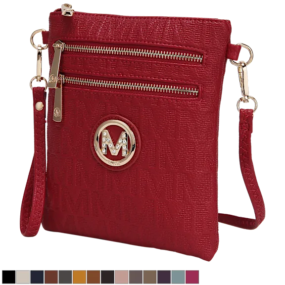 MKF Collection Andrea Milan M Signature Crossbody Bag by Mia K.