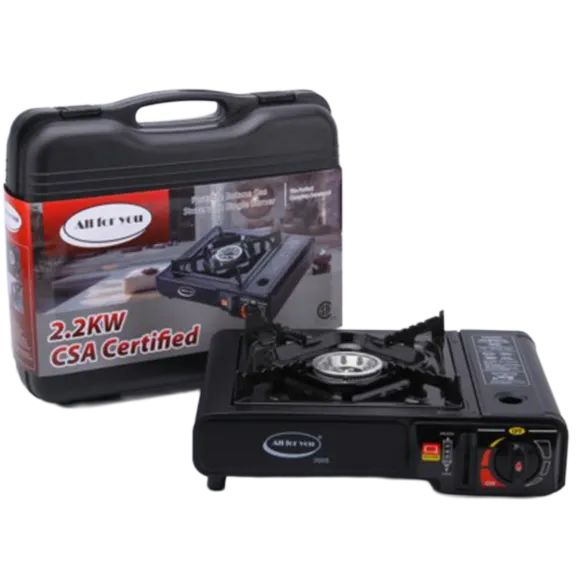 J&V Textiles Estufa de Gas Portátil con Estuche de Transporte