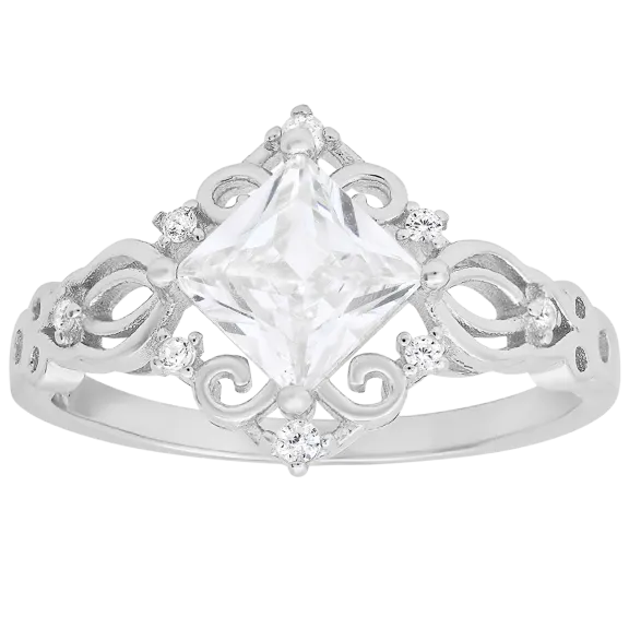 Kylie Harper Anillo Vintage Filigrana Corte Princesa