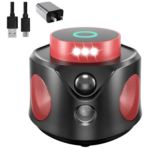 HAKOL Indoor 360 Ultrasonic Pest Repeller with PIR Sensor & LED Strobe Light