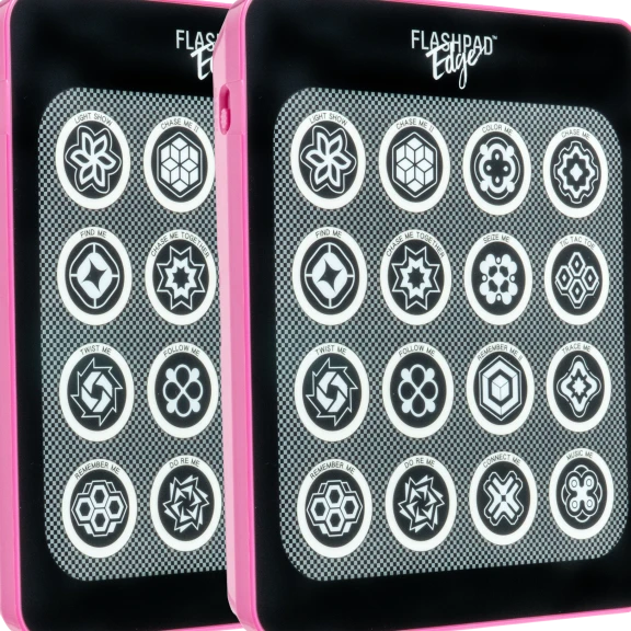 2-Pack: FlashPad Edge Handheld Game with Light Show and 15 Games