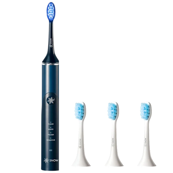 SNOW LED Whitening Sonic Toothbrush with 4 Brush Heads