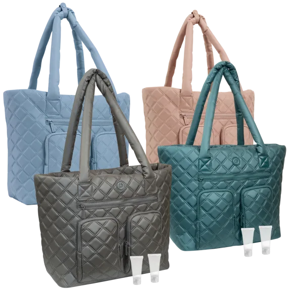 Joan & David Diamond Bolso Tote de Viaje Acolchado de Nylon tipo Paracaídas