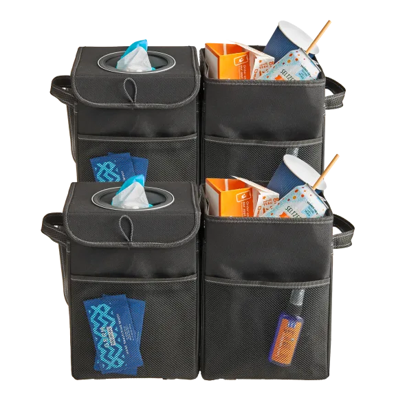4-Pack: High Road Versatile Trash and Recycle Bins