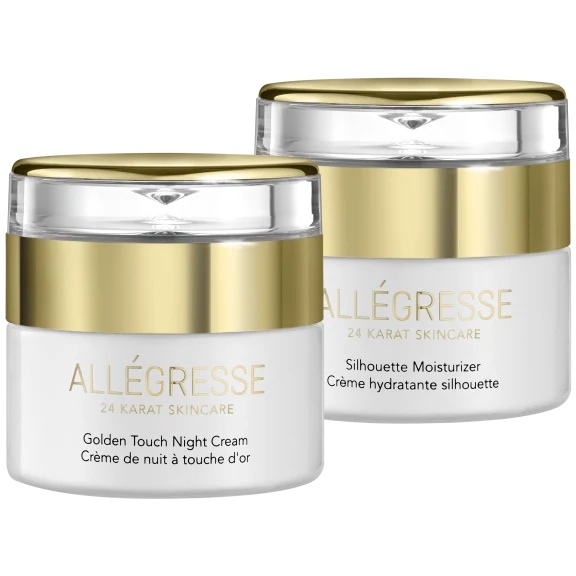 Allegresse 24 Karat Skincare 2-Piece Moisturizer & Night Cream Set