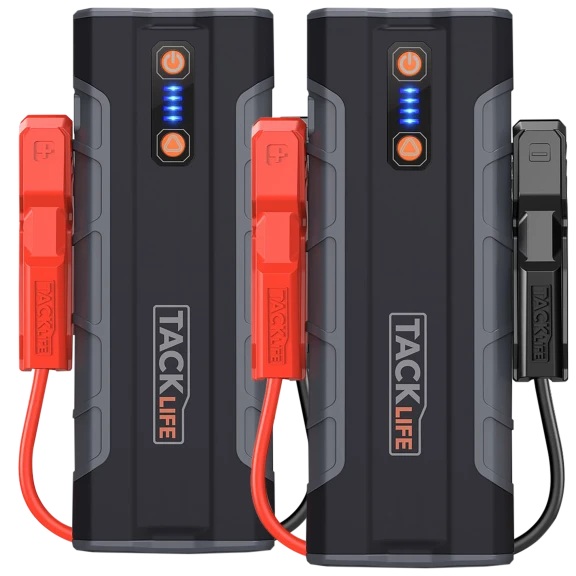 2-Pack: Tacklife T8 MAX 1000A Jump Starter Kit with Adapter