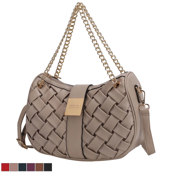 MKF Collection Solari Braided Chain Shoulder Bag by Mia K.
