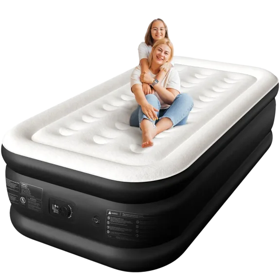 Cherimor 18-inch TwinXL Air Mattress with Built-in Pump