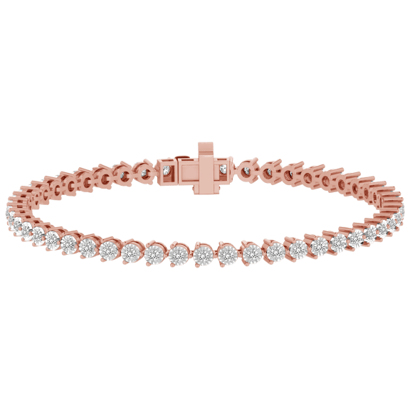Diamond Muse 1 Carat TW Diamond Martini Tennis Bracelet
