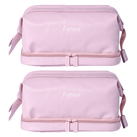2-Pack: Fancii Macy 2-in-1 Makeup Bag