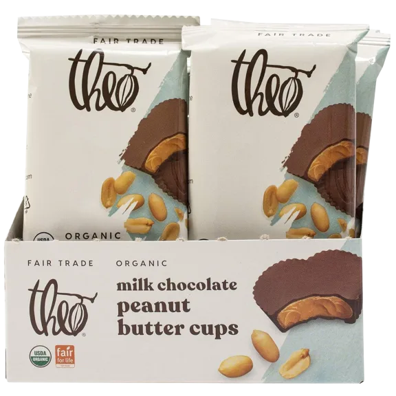 24-Pack: Theo Chocolate Organic Peanut Butter Cups