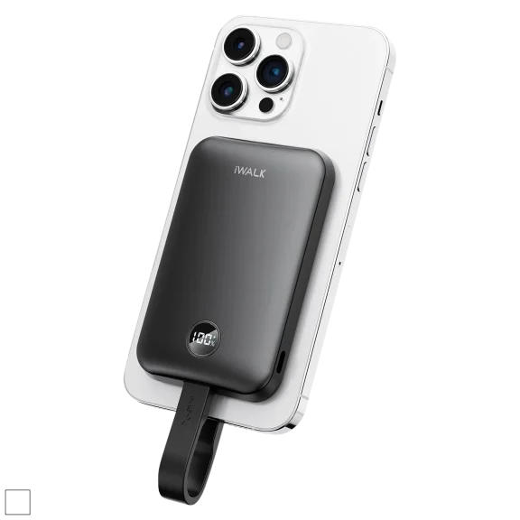 iWalk PowerHybrid 10000mAh Wireless Power Bank with USB-C and Lightning Cables