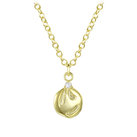 Stella Valentino 14K Gold Sand Dollar Pendant Necklace