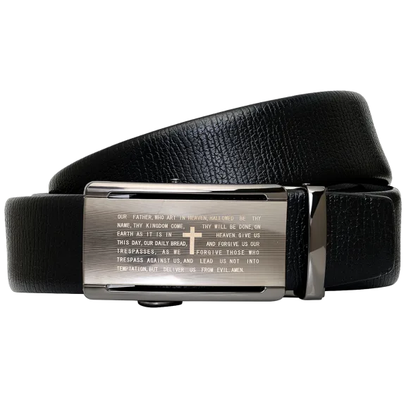 Steeltime Mens Vegan Leather Prayer Belt