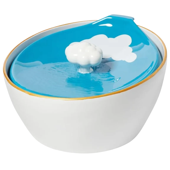 Frisco Ceramic Clouds Dog & Cat Fountain