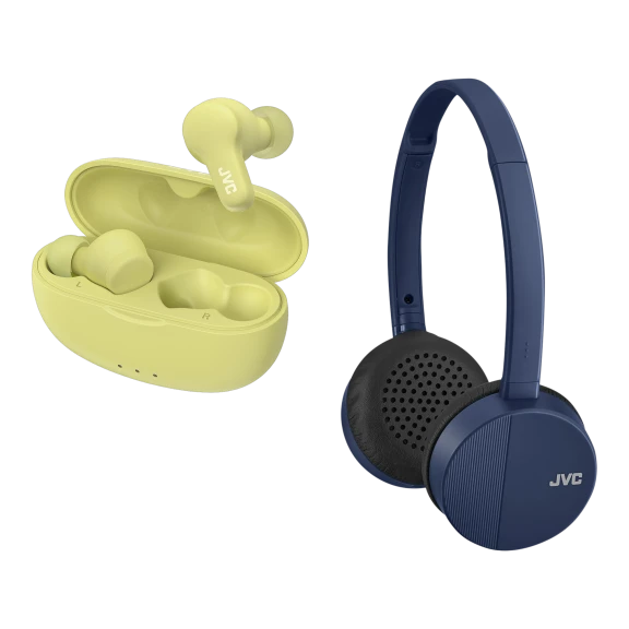 JVC Wireless Headphones and Earbuds Bundle