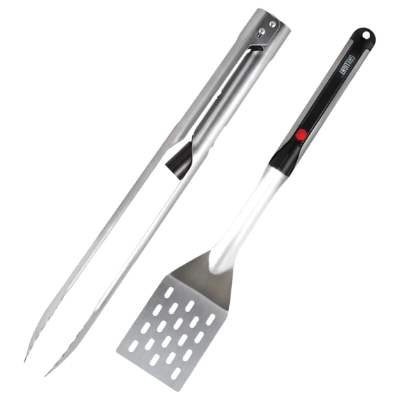 Grill Light 2-Piece Premium Stainless Steel Barbeque Grill Set