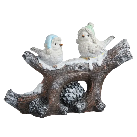 Kringle Express Branch with Two Birds Figure