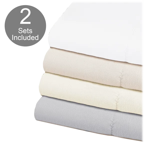 2-Pack: Cotton Touch Microfiber Sheet Sets