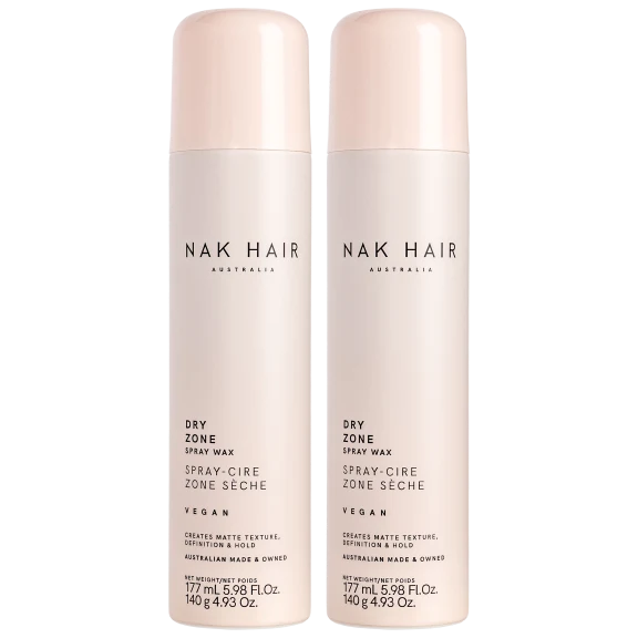 2-Pack: NAK Hair Dry Zone Matte Wax