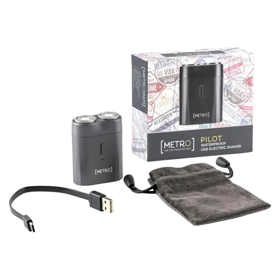 MetroMan Pilot Waterproof USB Electric Shaver