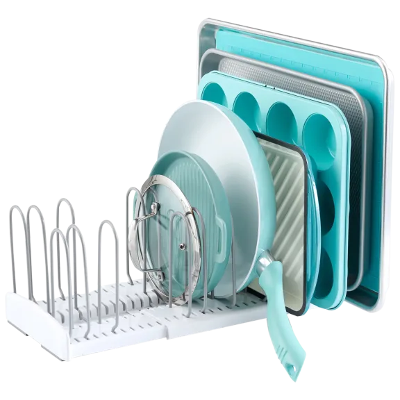 Youcopia StoreMore Expandable Pan Lid Organizer Rack