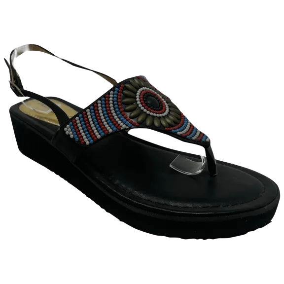 Victoria K Women's Fashion Low Wedge Design Eva Sandals