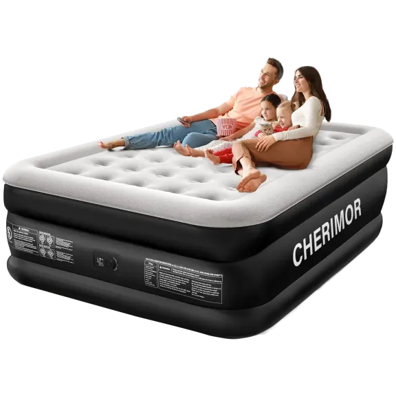 Cherimor Queen 18" Air Mattress with Built in Pump