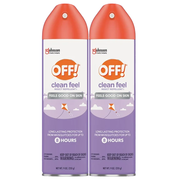 2-Pack: Off Clean Feel Insect Repellent Aerosol