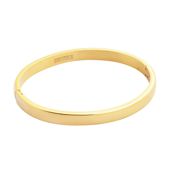 18K Gold-Plated Stackable Hinged Bangle Bracelet