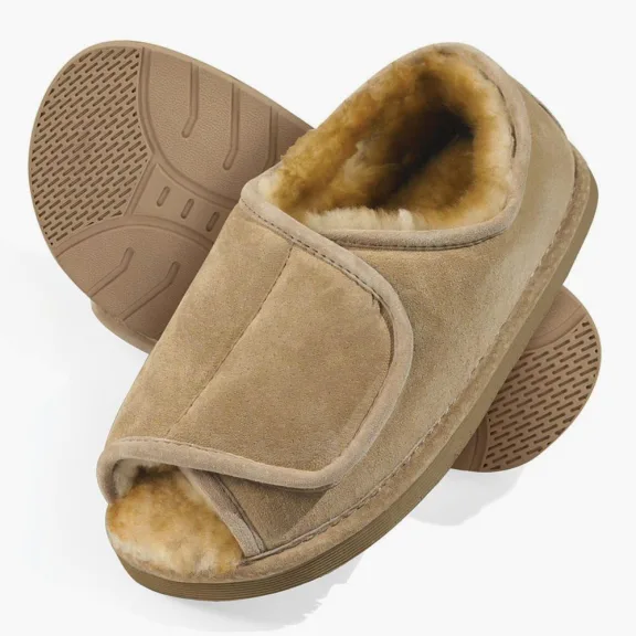 The Lady's Adjustable Sheepskin Slippers