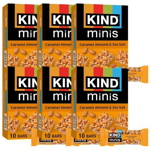 60-Pack: KIND MINIS Caramel Almond and Sea Salt Bars