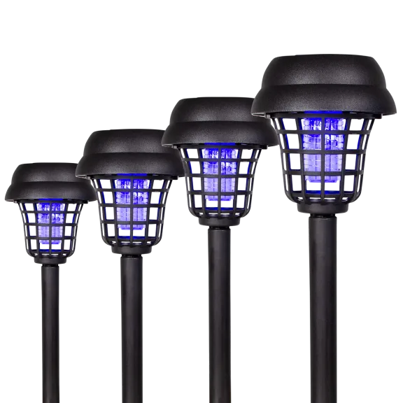 4-Pack: Ideaworks Solar Insect Zapper Stakes