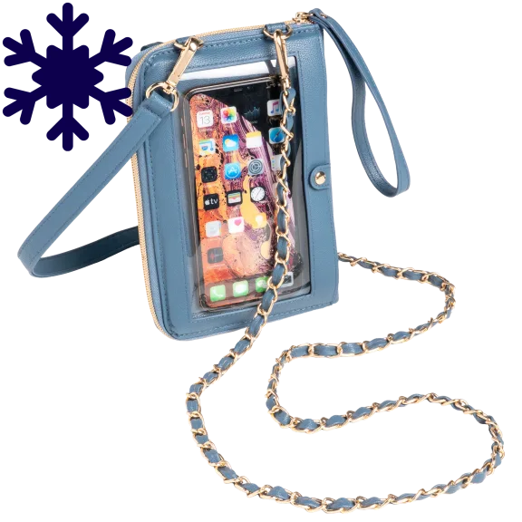 G.I.L.I. Faux Leather Wallet Crossbody with Two Straps