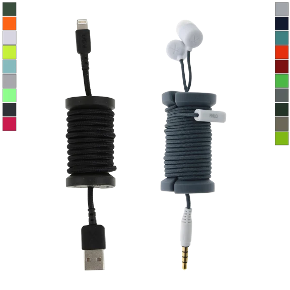 Pick-Your-2-Pack: Philo Spool MFi Lightning Cables & Earphones