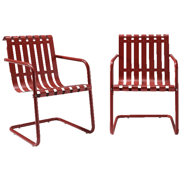 Crosley Furniture "Gracie" 2-piece Outdoor Metal Armchair Set