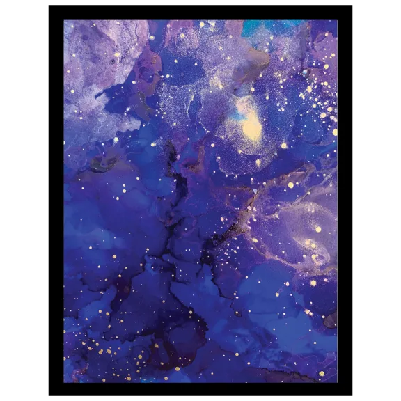 Wahl Art by Venice Beach Collections Alcohol Inks Design Print - Purple