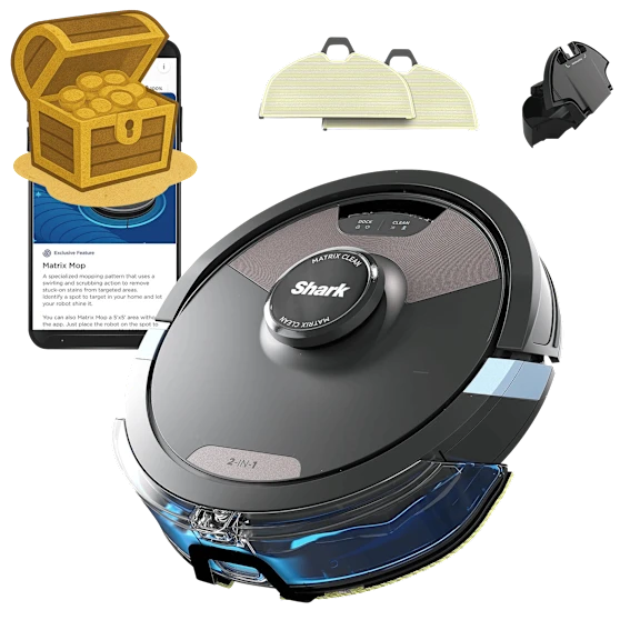 Shark Matrix Plus 2-in-1 Robot Vacuum with Sonic Mopping (Refurbished)