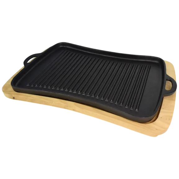 Jim Beam Cast Iron Grill Pan Set