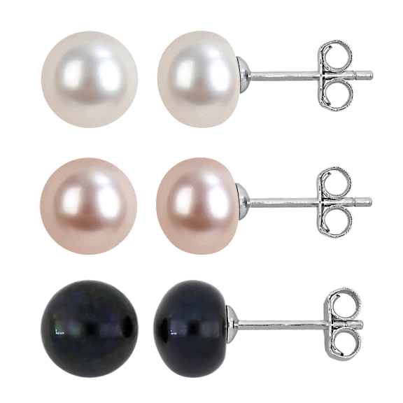 The Cultured Pearl Stud Earrings