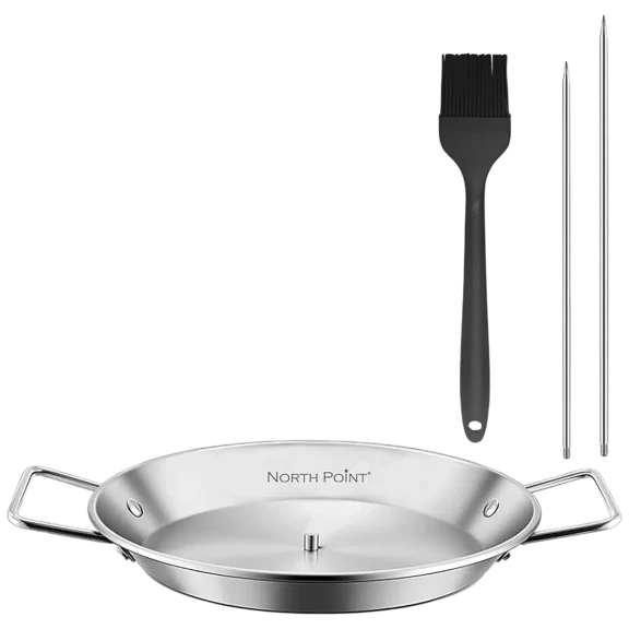 Infinite Basics North Point 4-Piece Skewer Grill Topper Set