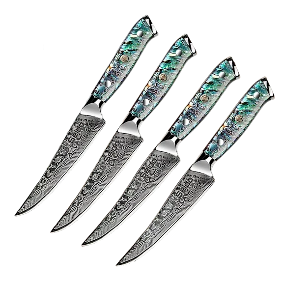 The Executive Straight-Edge Steak Knife Set